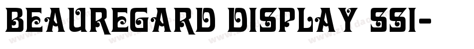 Beauregard Display SSi字体转换